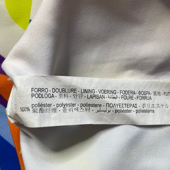Zara Multicolored Printed Retro Sleeveless Dress Size Small Women's Colorful - Picture 5 of 6